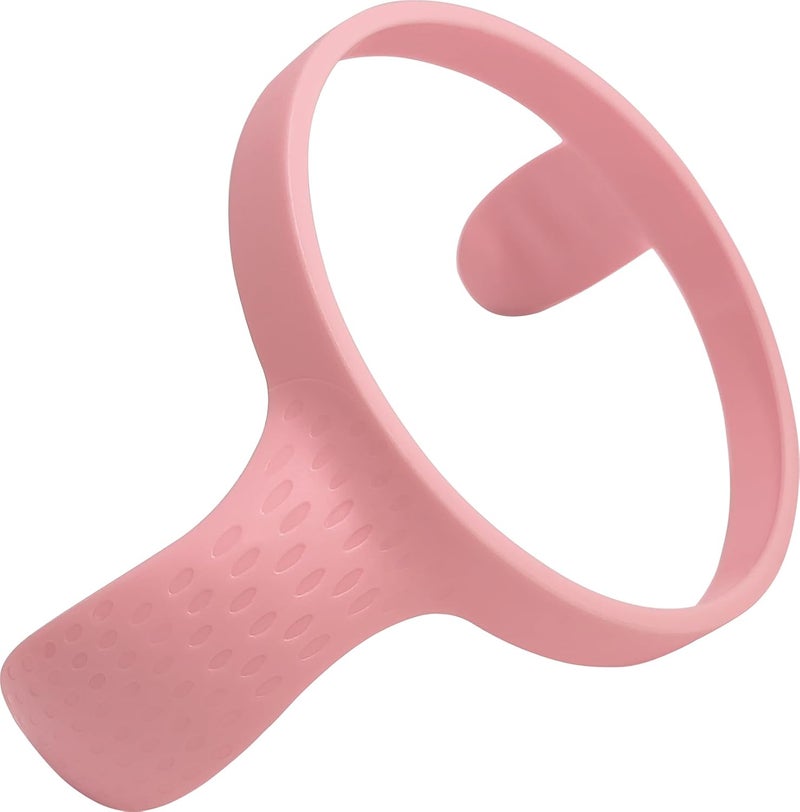 ROMIRUS مقابض زجاجات سهلة الإمساك متوافقة مع زجاجة تغذية الأطفال كوموتومو، وردي، 3 عبوات - Image 3